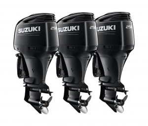 Тройка из 2 моторов Suzuki DF250APX+ 1 мотор DF250APXX, черные