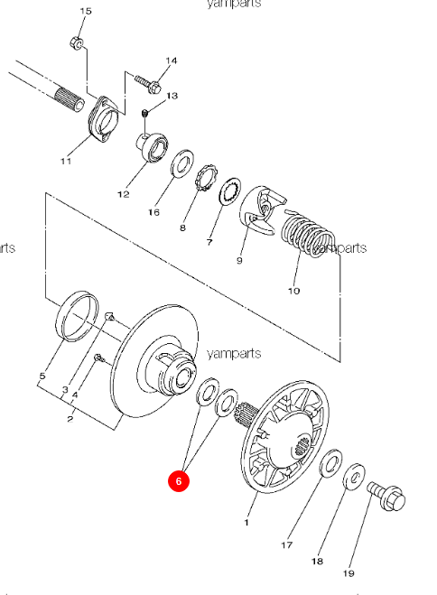 Шайба Yamaha, 90201-345G2, арт. 90201-345G2,          YAMAHA 