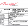 Ремкомплект помпы Yamaha 25V-30G/F20-25, арт. 61NW007811_OM,          OMAX  Ремкомплект помпы Yamaha 25V-30G/F20-25, арт. 61NW007811_OM,          OMAX