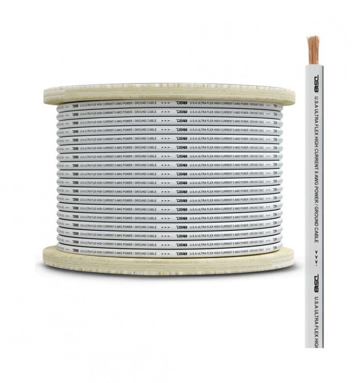 Силовой провод из 100% меди для морского применения 8-GA 30 м. черный MOFC8GA100G, DS18, арт. MOFC8GA100G,          DS18 