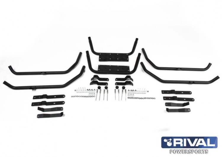 Yamaha Grizzly 700/Kodiak 700 Защита боковая (2015-) + крепления, арт. 444.7127.1-riv,          Rival 