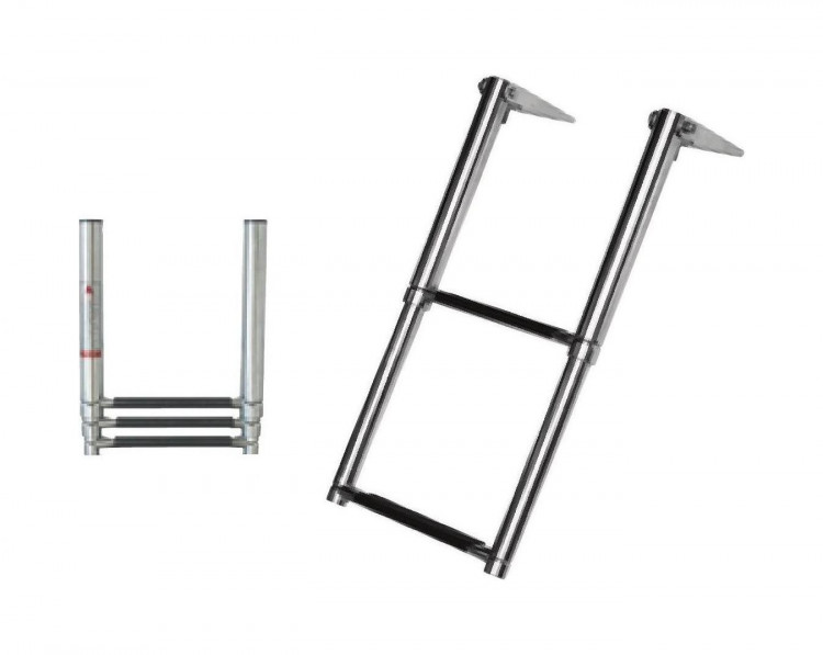 Лесенка телескопическая, 2 ступени, арт. MR500032,          MARINE ROCKET 