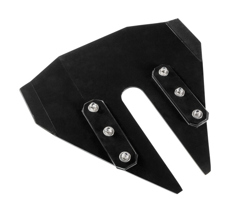 Гидрокрыло для подвесного лодочного мотора Suzuki 8-50 л.с., 4 мм, съёмное, алюминиевое, чёрное, арт. tsm-krylo8-50/2bl,          Дорошкова 