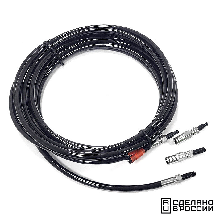 Комплект шлангов гидравлических 8м с самообжимом, арт. 010762T,          Техномарин 