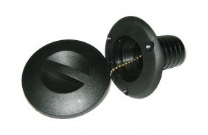 Горловина заливная для топлива, пластиковая, черная, под шланг 38 мм