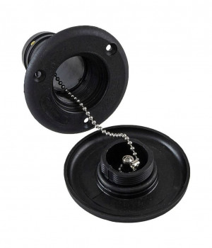 Горловина заливная для воды, пластиковая, черная, под шланг 50 мм