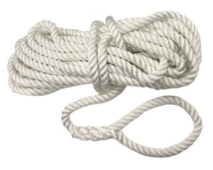 Трос с огоном, белый 20 мм х 15 м