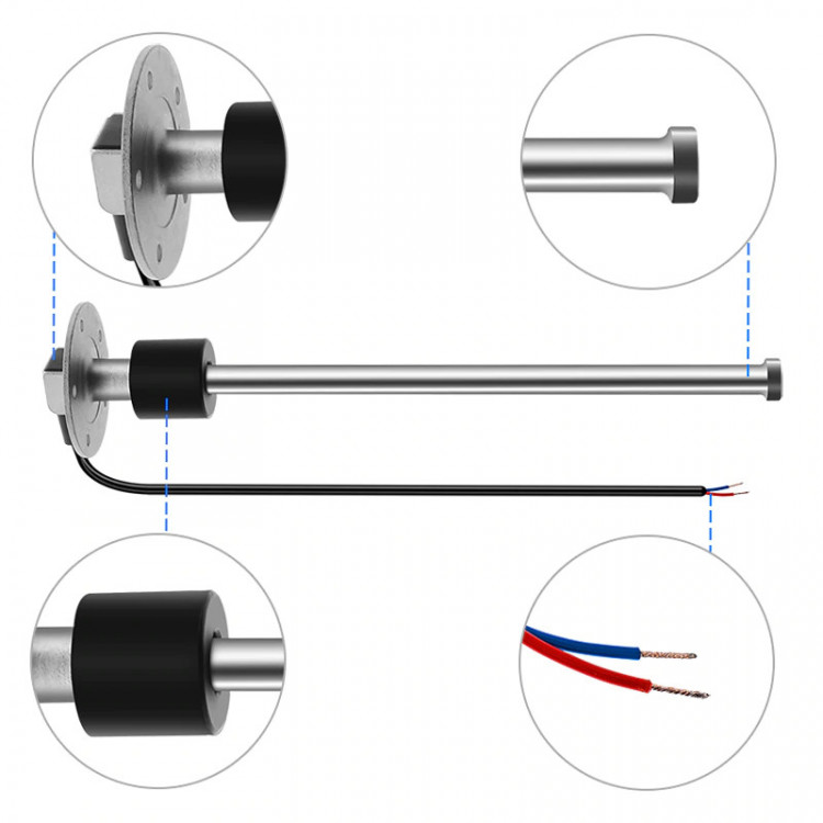 Датчик уровня воды/топлива 300мм, 0-190 Om, арт. S5-E300 K,          KUS 
