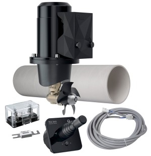 Подруливающее устройство в комплекте с тоннелем 110 мм, кабелем и пультом (джойстиком)