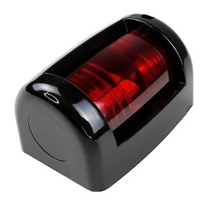 Навигационный огонь светодиодный красный, черный корпус, 59х42х43 мм