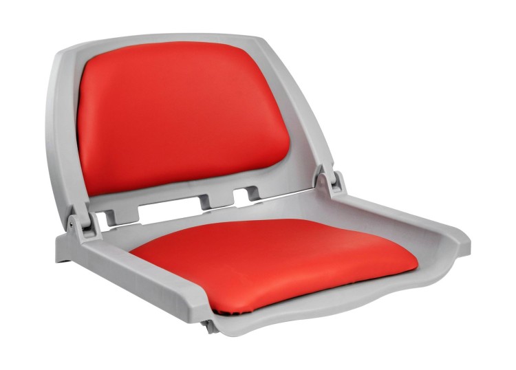 Кресло складное мягкое TRAVELER, цвет серый/красный, арт. MR10014,          MARINE ROCKET  Кресло складное мягкое TRAVELER, цвет серый/красный, арт. MR10014,          MARINE ROCKET