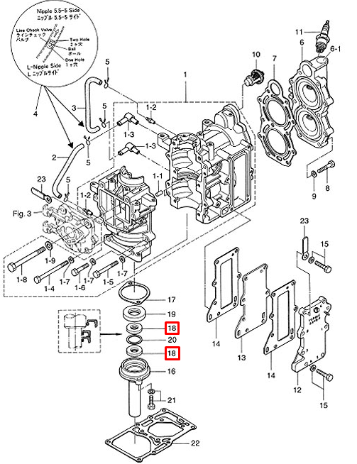 Сальник Tohatsu (3B2-01215-0) (12x28x5) (Kacawa), арт. 3B2-01215-0-TW,          KACAWA 