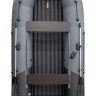Надувная лодка ПВХ, Таймень RX 3900 НДНД, светло-серый/черный 