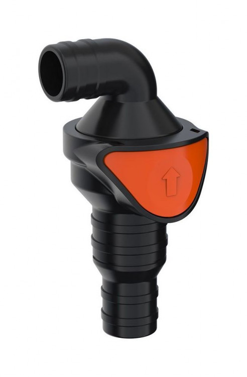 Клапан невозвратный угловой под шланг 33/38 мм, SeaFlo, арт. SFENV1W15001,          SeaFlo 