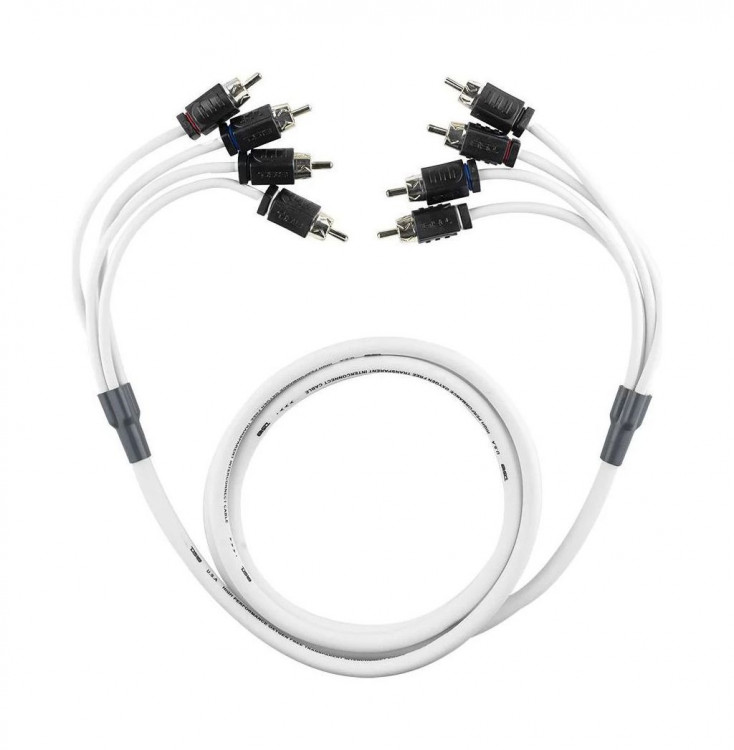 4-х канальный межблочный кабель из 100% меди для морского применения RCA 7,6 м., арт. MOFCR-25FT.4CH,          DS18 