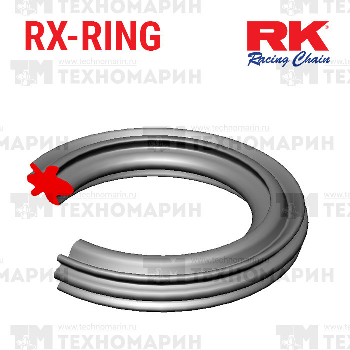 Цепь для мотоцикла до 750 см³ (с сальниками RX-RING) 520XSO-114, арт. 520XSO-114,          RK Chains 