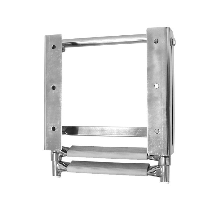 Трап телескопический выдвижной, 2 серых ступени (ширина 285 мм.), арт. 040104GT,          Техномарин 