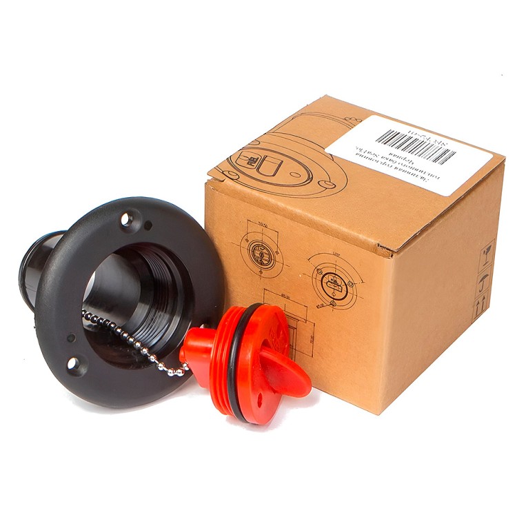 Палубная горловина, черный корпус/красная крышка (SFCF2-01), арт. 10252293,          SeaFlo 