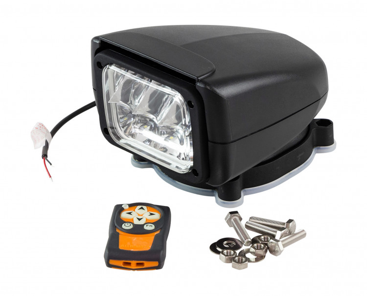 Прожектор с дистанционным управлением, черный корпус, светодиодный, брелок, модель 150, арт. SL15071CB12VSD,          Allremote 