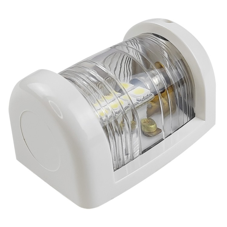 Навигационный огонь светодиодный топовый, белый корпус, 59х42х43 мм, арт. 10269218,  