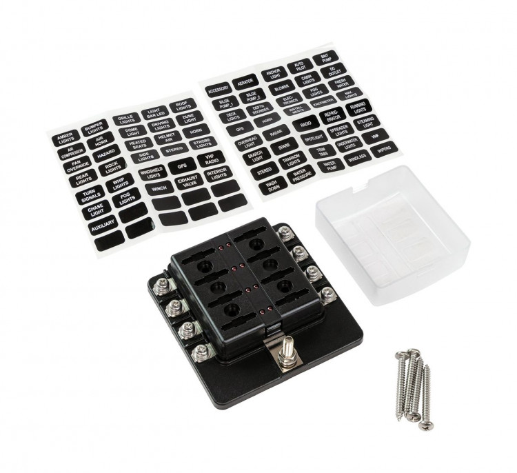 Блок на 8 предохранителей с индикацией исправности предохранителя, арт. 4620136033695,          MARINE ROCKET 