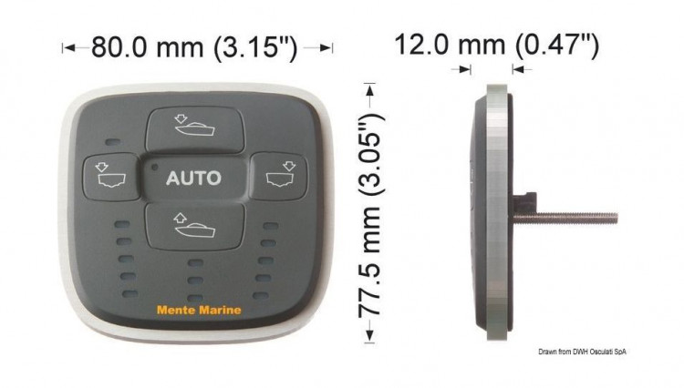 Панель для автоматического управления транцевыми плитами ACS R, арт. ACS R,          Mente Marine 