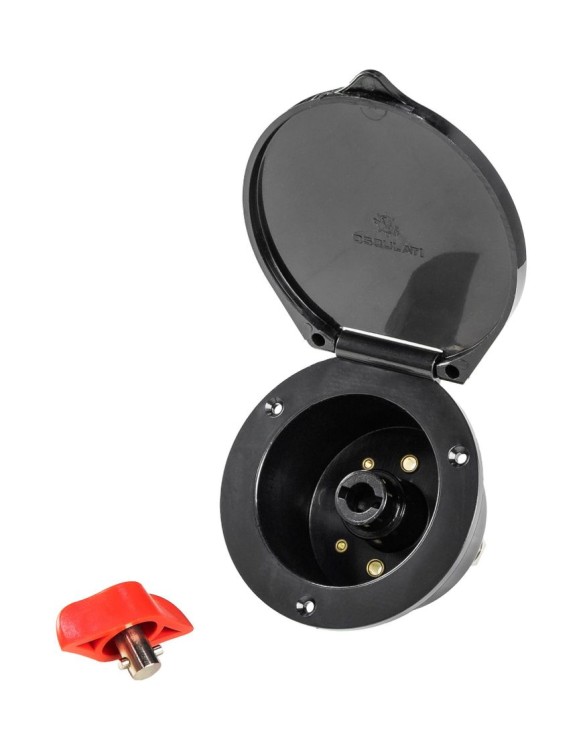 Выключатель массы  Heavy Duty судовой врезного монтажа, черный, арт. 14-385-55,          Osculati 
