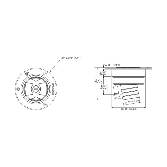 Горловина заливная SEAFLO с замком, белая, арт. SFGF1-01,          SeaFlo 