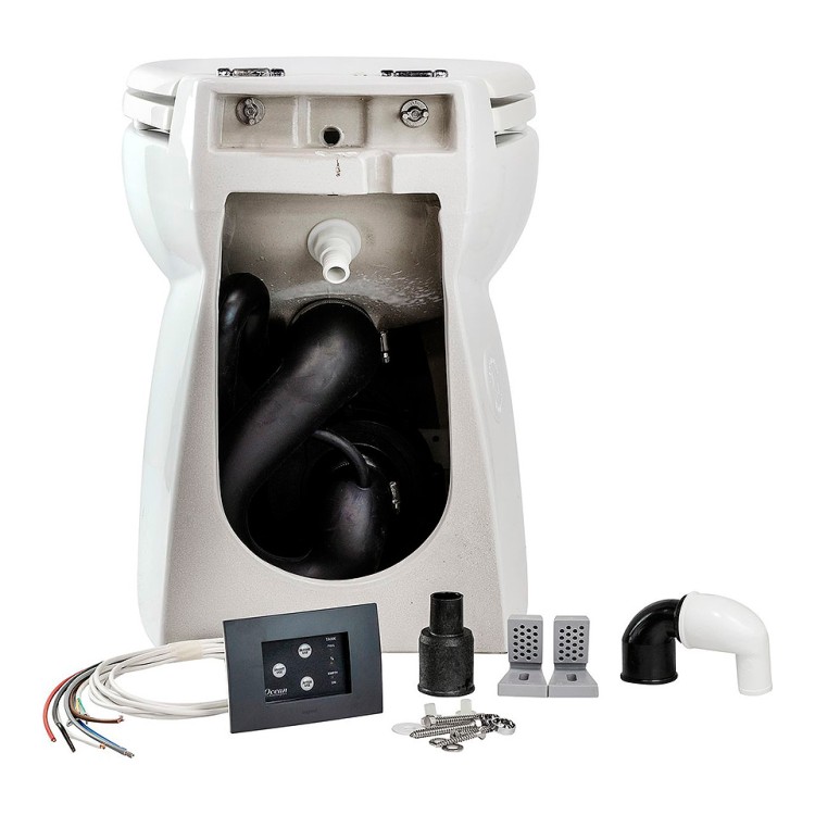 Унитаз "Deluxe", с эффектом вакуумного смыва, 12 В, арт. 10257298,          Matromarine 