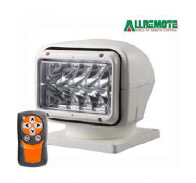 Прожектор с дистанционным управлением, белый корпус, светодиодный, брелок, модель 220, арт. SL22041CW12VSS,          Allremote 