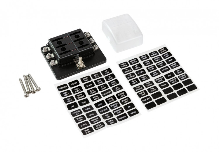 Блок на 6 предохранителей с индикацией исправности предохранителя, арт. 4620136033701,          MARINE ROCKET 