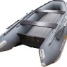 Надувная лодка ПВХ, SOLAR-380 К (Максима), серый, арт. SLR380k_max_grey,          Solar 