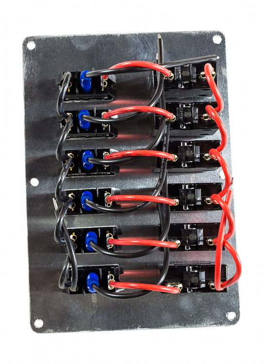 Панель бортового питания 6 переключателей, автоматы, арт. 10521,          Youthful  Панель бортового питания 6 переключателей, автоматы, арт. 10521,          Youthful