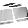 Комплект транцевых плит, размер 9"х8", Nauticus, арт. ST980-40,          Nauticus 