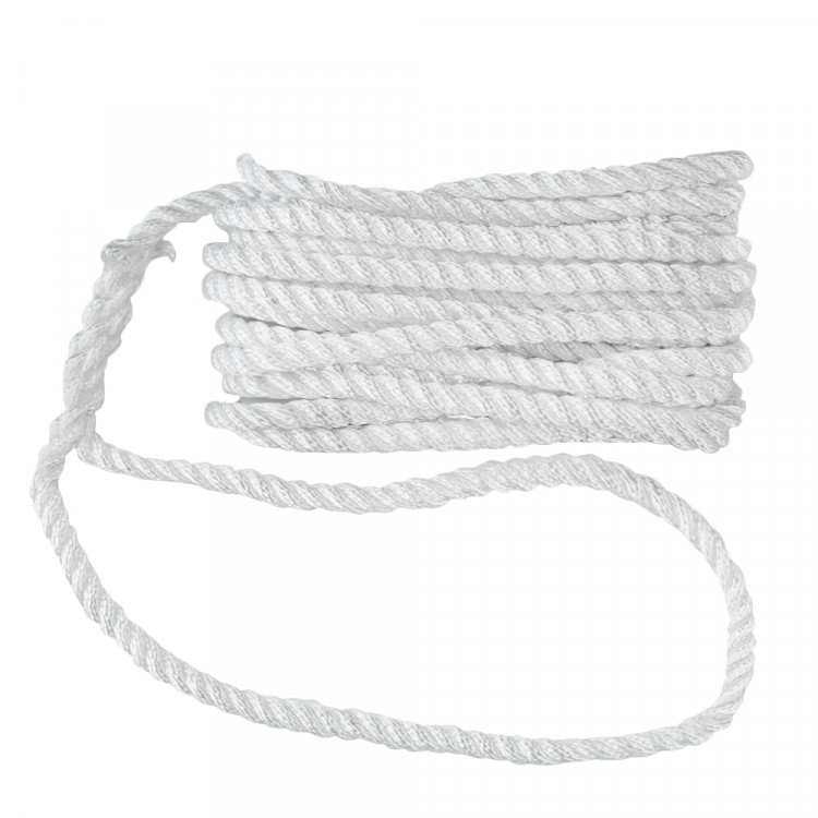 Трос швартовый с огоном  плетеный, 16мм*10,67м, нейлон, белый, SK-TDNBR161067W-ts, арт. SK-TDNBR161067W-ts,          Skipper  Трос швартовый с огоном  плетеный, 16мм*10,67м, нейлон, белый, SK-TDNBR161067W-ts, арт. SK-TDNBR161067W-ts,          Skipper