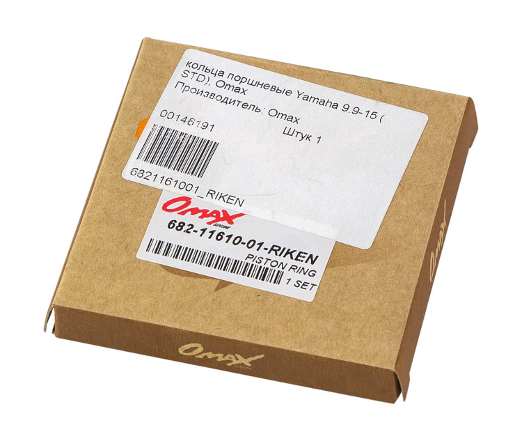 Кольца поршневые Yamaha 9.9-15 (STD), арт. 6821161001_RIKEN_OM,          OMAX 