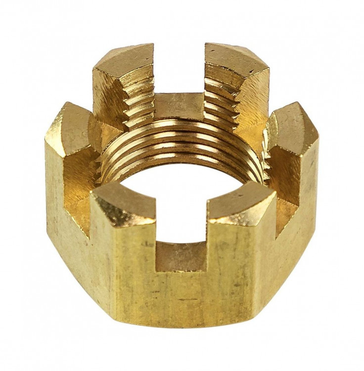 Гайка корончатая на гребной вал Yamaha 40-90, F25-100, арт. 9530716900_OM,          OMAX  Гайка корончатая на гребной вал Yamaha 40-90, F25-100, арт. 9530716900_OM,          OMAX