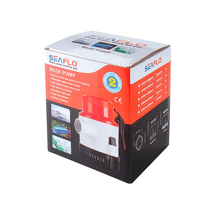 Помпа трюмная SeaFlo 4700 GPH (296 л/мин), 12 В (SFBP1-G4700-01), арт. 10270445,          SeaFlo 