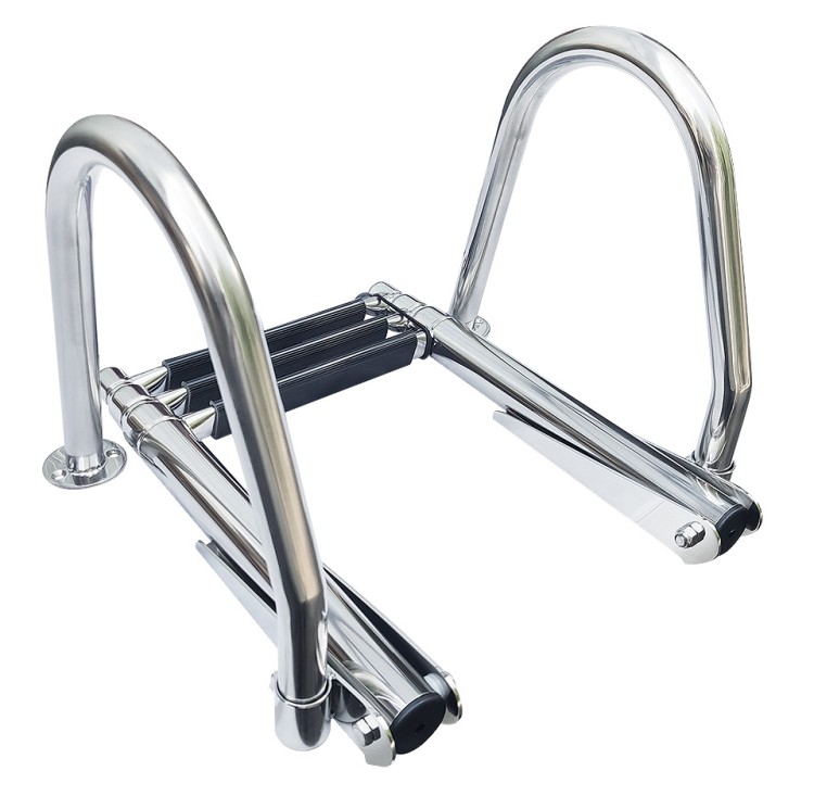 Трап телескопический с поручнями, 3 ступени, арт. 10267759,  