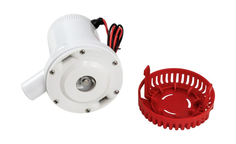 Помпа осушительная Marine Rocket,  2000GPH (7570 л/ч), 24 В, арт. MR808-2000-24,          MARINE ROCKET 