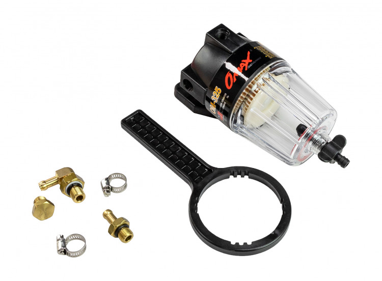 Фильтр топливный с отстойником с фильтрующим элементом 10 мк, аналог UF20K, арт. OM325,          OMAX 