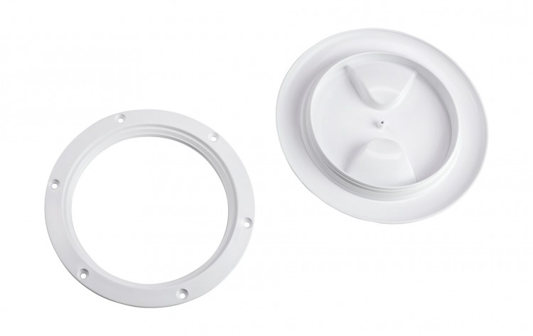 Лючок палубный 127 мм, белый, арт. 20-199-02,          Osculati  Лючок палубный 127 мм, белый, арт. 20-199-02,          Osculati