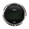 GPS-спидометр электронный, черный циферблат, нержавеющий ободок, выносная антенна, д. 85 мм 