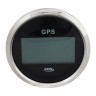 GPS-спидометр электронный, черный циферблат, нержавеющий ободок, выносная антенна, д. 85 мм 