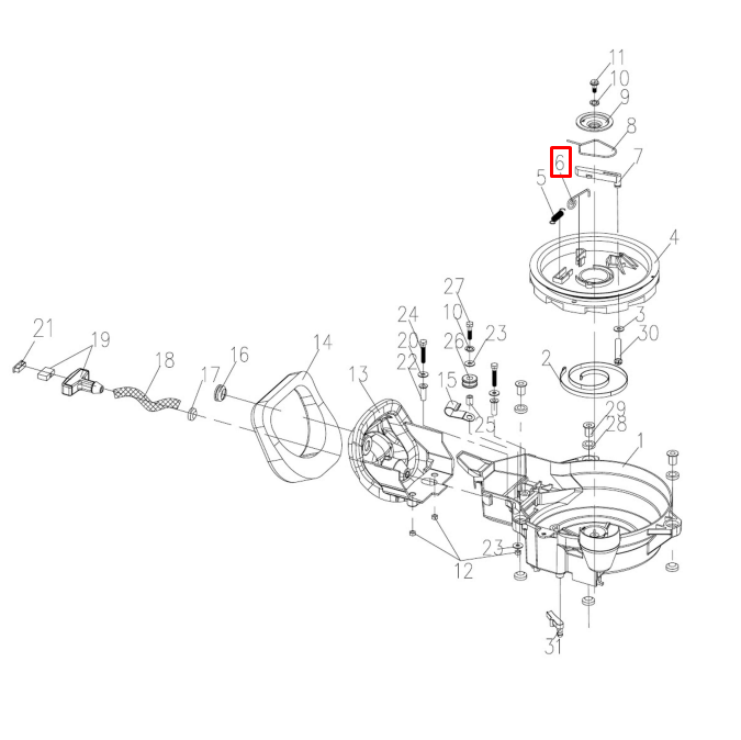 Пружина собачки ручного стартера Yamaha 40X, F25-40 (PREMARINE), арт. 66T-15767-00-K (40F-01.01.09),          PREMARINE 