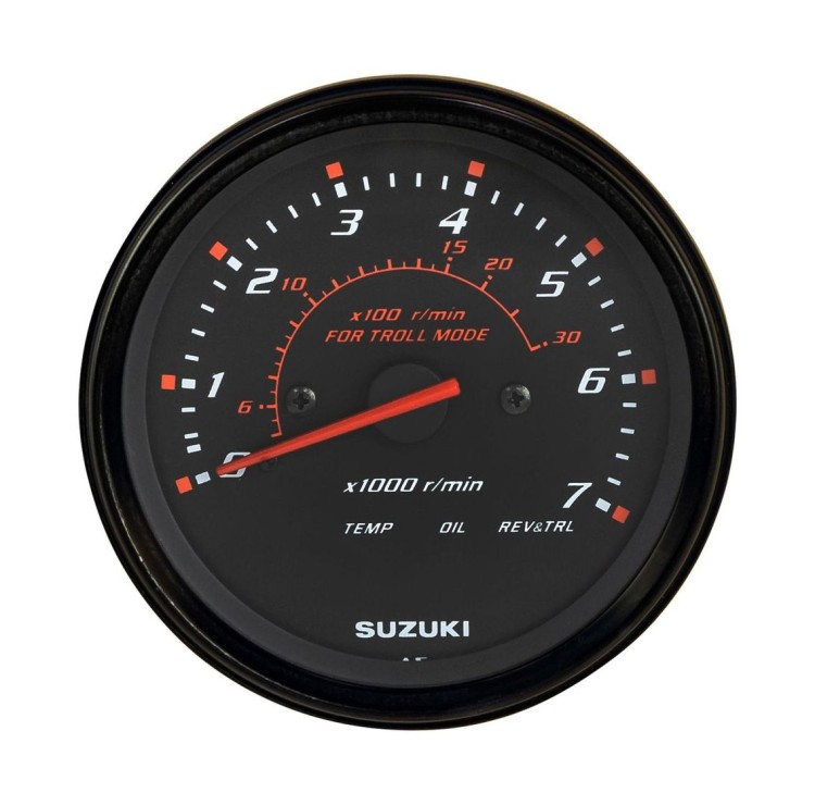 Тахометр 4", 7000 об/мин, Suzuki DF40A-200A, черный, арт. 3420093J43000,          Suzuki 