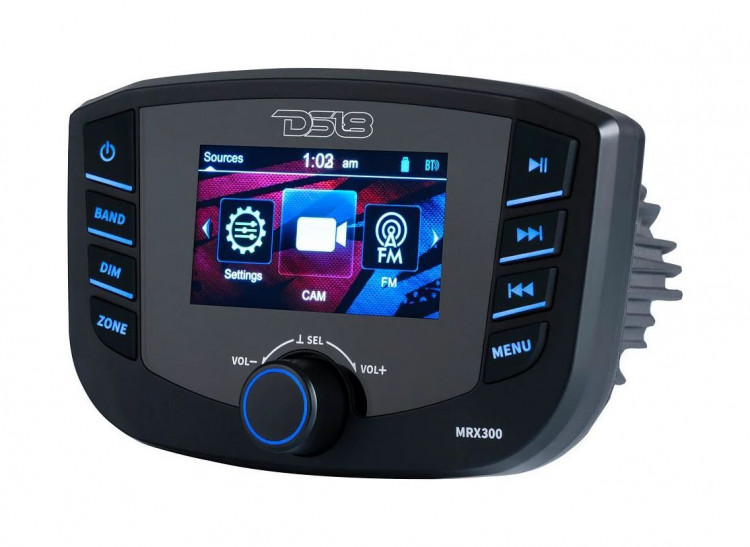 Морская магнитола MRX300, 3 зоны , DS18, арт. MRX300,          DS18 