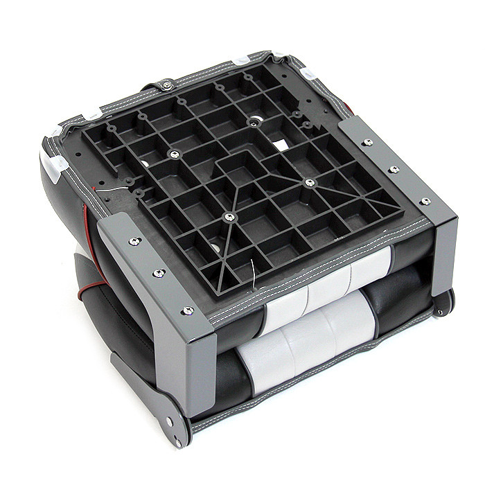 Сиденье мягкое складное Premium Centurion Boat Seat, серо-черное, арт. 75129GC,          Newstarmarine 