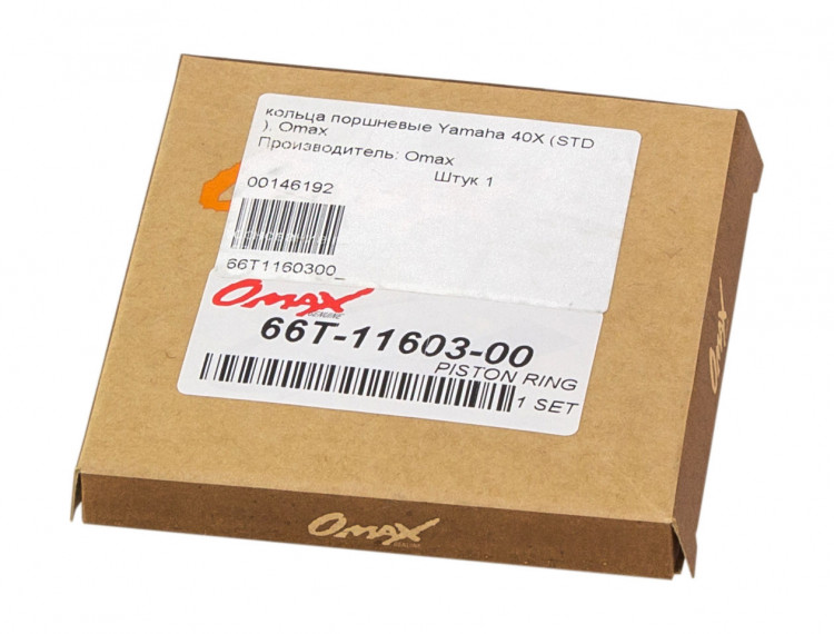 Кольца поршневые Yamaha 40X (STD), арт. 66T1160300_OM,          OMAX 