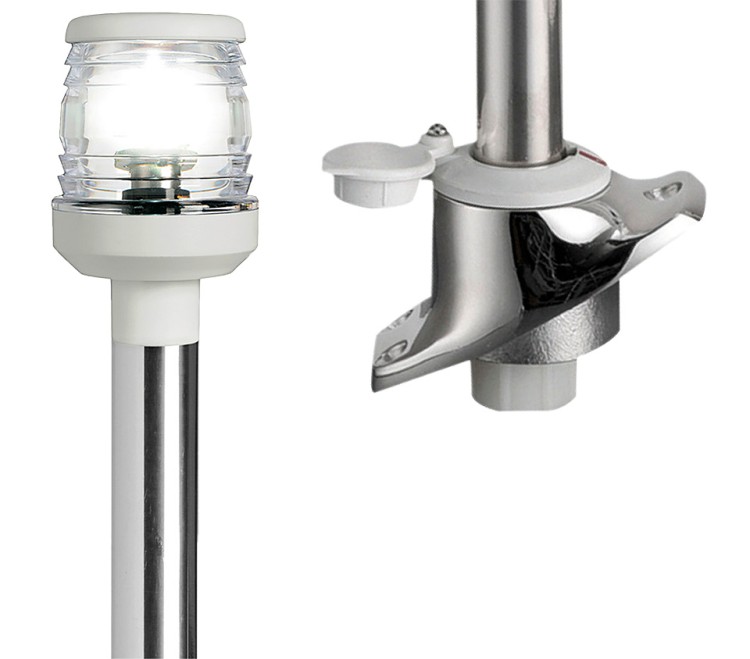 Клотиковый огонь на съемной стойке 600 мм, бел пл, арт. 10237446,          Osculati 